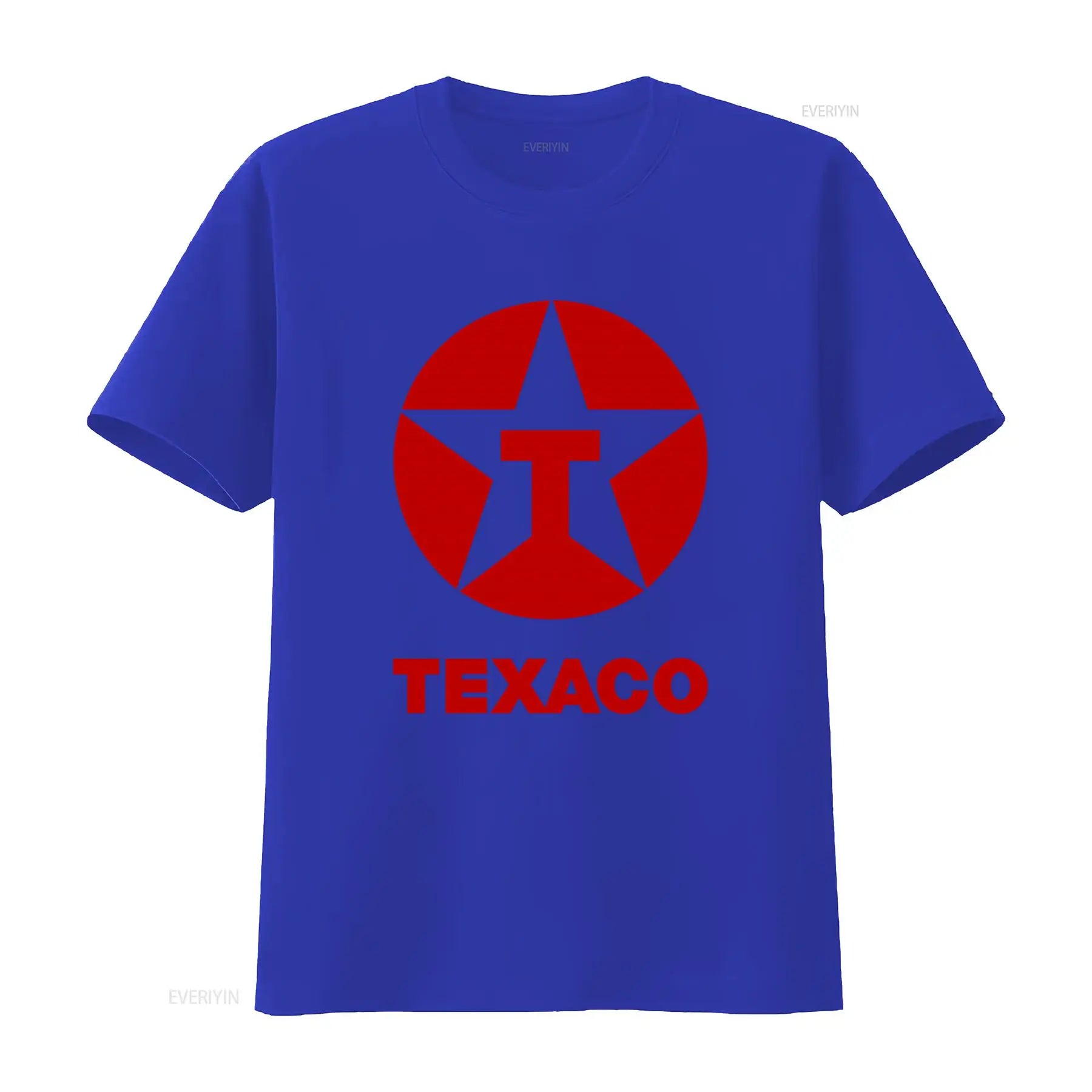 Vintage 80s 90s Texaco Oil Double Side Print Retro T Shirt L vintage Washed Unisex designer clothes homme fashion Versatile