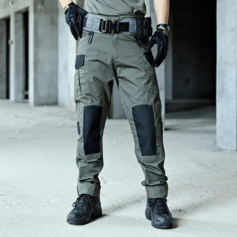 Tactical Pants Men Multi-Pocket Outdoor Cargo Pants Combat Trousers Men's Wear-Resistant Hiking Work Trousers Male