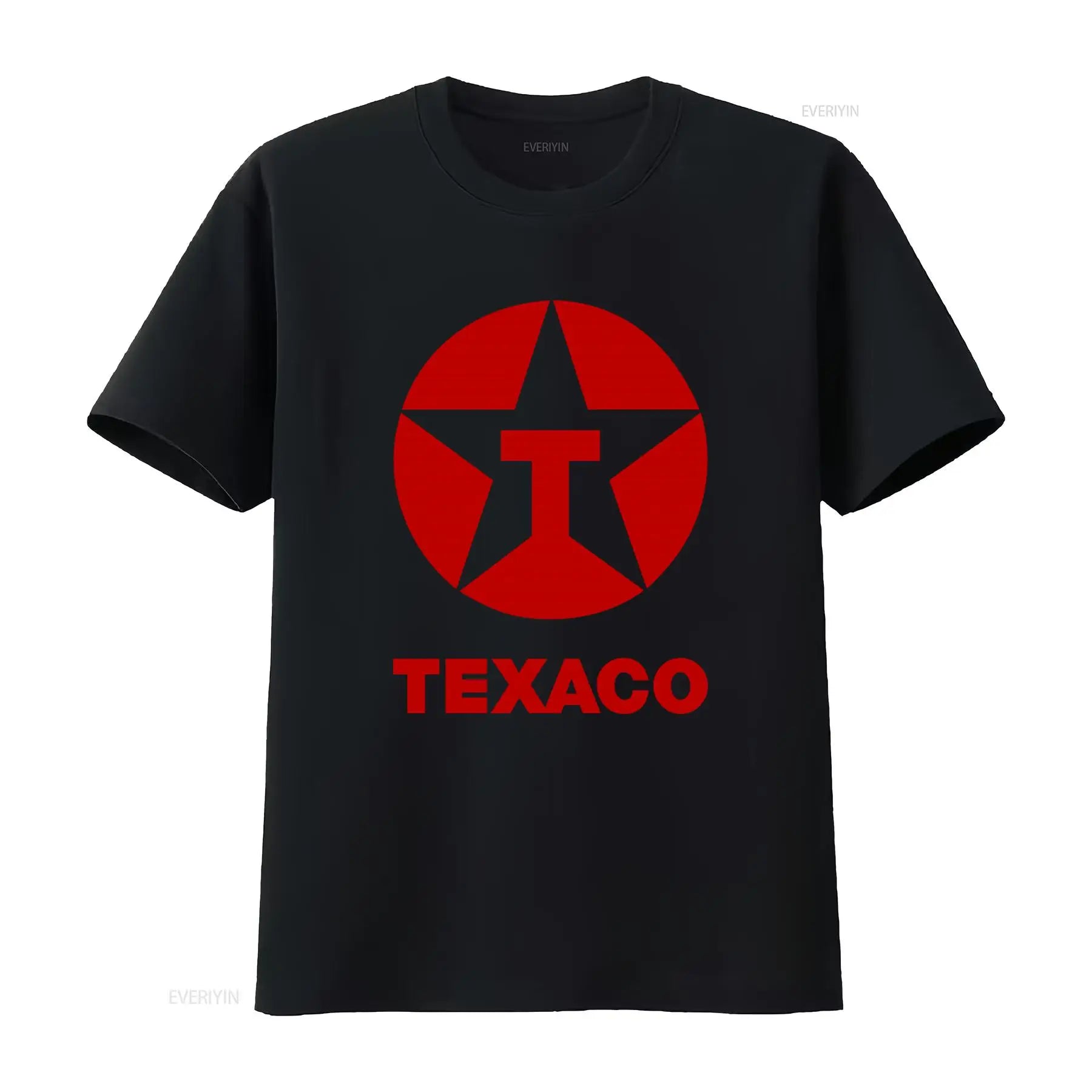 Vintage 80s 90s Texaco Oil Double Side Print Retro T Shirt L vintage Washed Unisex designer clothes homme fashion Versatile