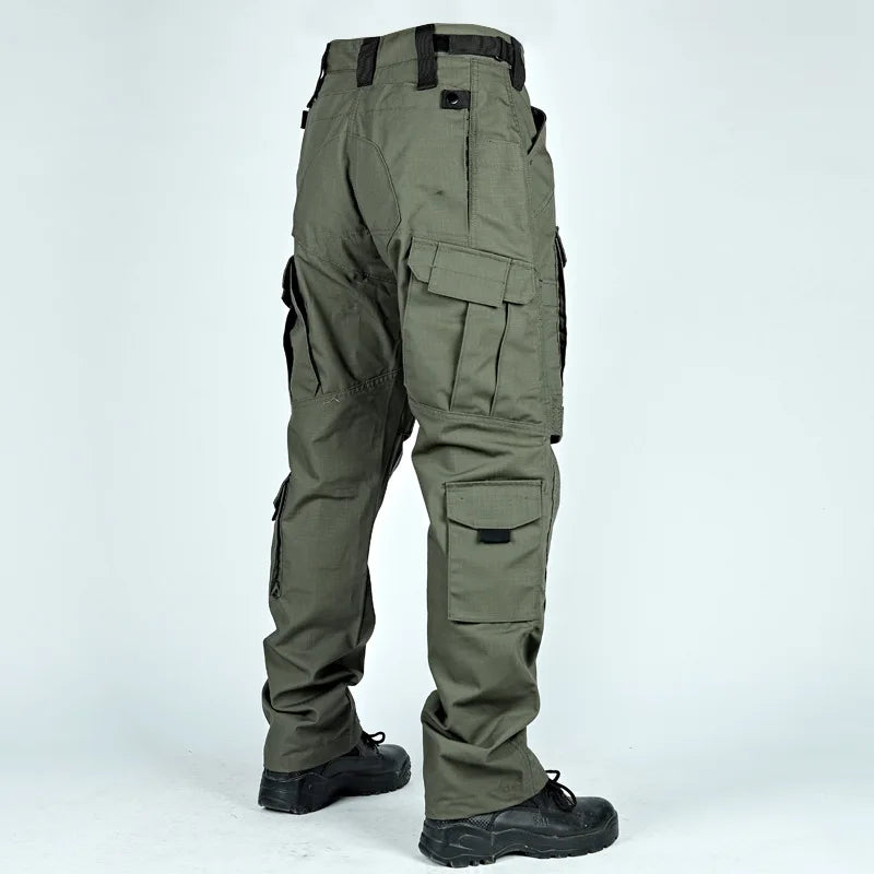 Tactical Pants Men Multi-Pocket Outdoor Cargo Pants Combat Trousers Men's Wear-Resistant Hiking Work Trousers Male