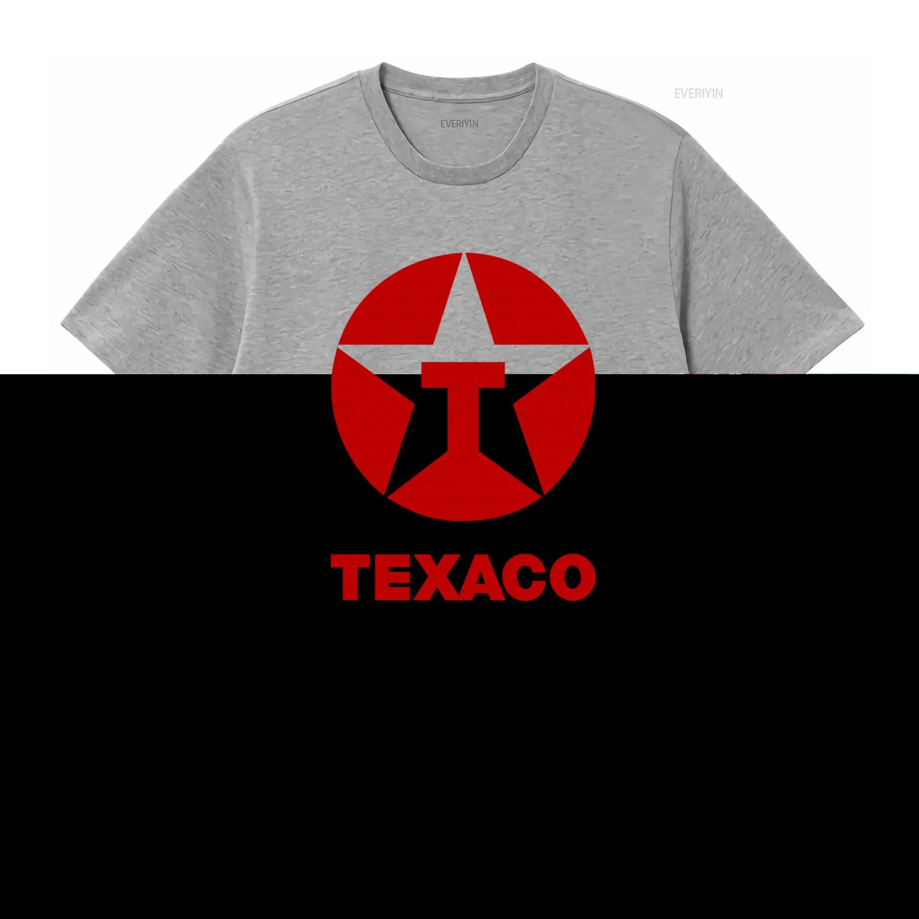 Vintage 80s 90s Texaco Oil Double Side Print Retro T Shirt L vintage Washed Unisex designer clothes homme fashion Versatile