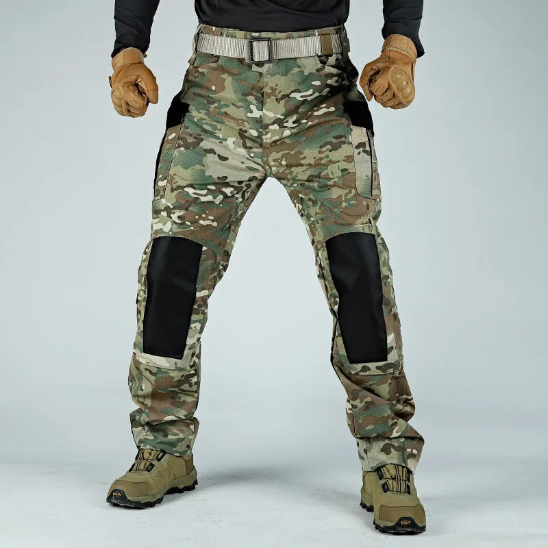 Tactical Pants Men Multi-Pocket Outdoor Cargo Pants Combat Trousers Men's Wear-Resistant Hiking Work Trousers Male
