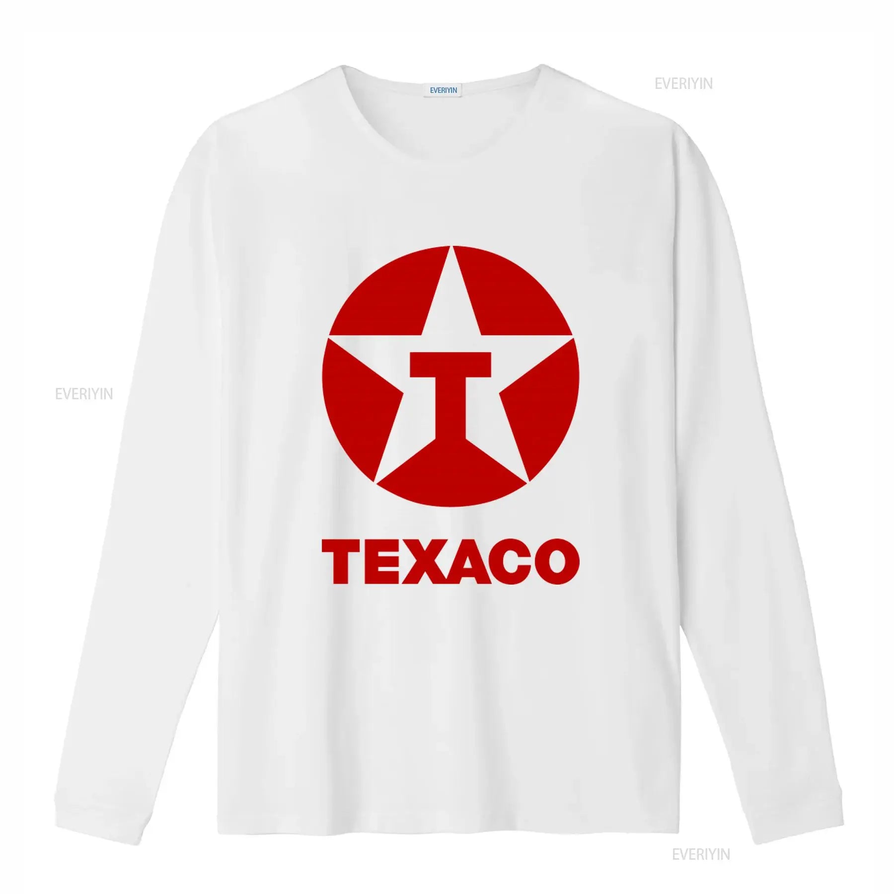 Vintage 80s 90s Texaco Oil Double Side Print Retro T Shirt L vintage Washed Unisex designer clothes homme fashion Versatile