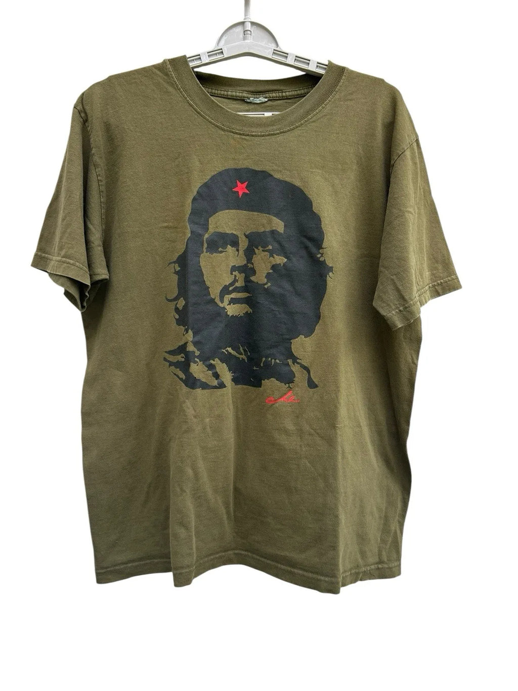 Che Guevara Vintage T Shirt Men’s Large? Army Green Cut Tag