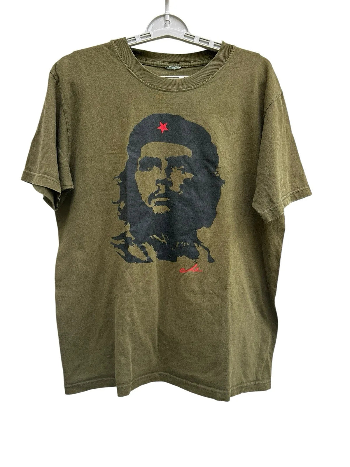 Che Guevara Vintage T Shirt Men’s Large? Army Green Cut Tag