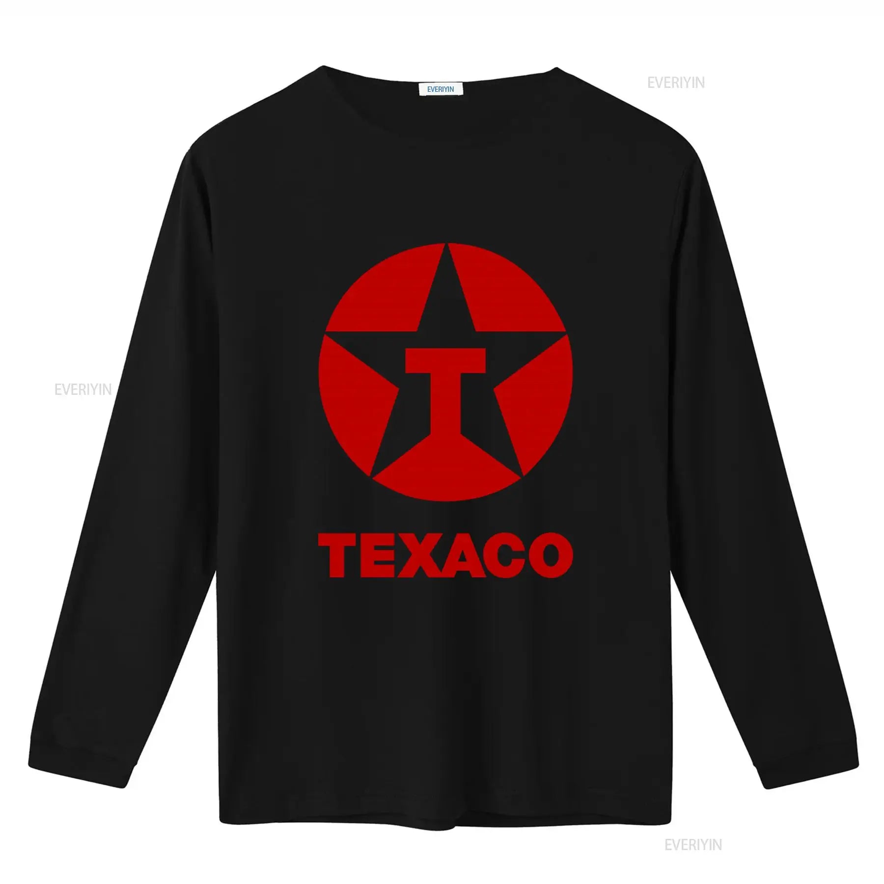 Vintage 80s 90s Texaco Oil Double Side Print Retro T Shirt L vintage Washed Unisex designer clothes homme fashion Versatile