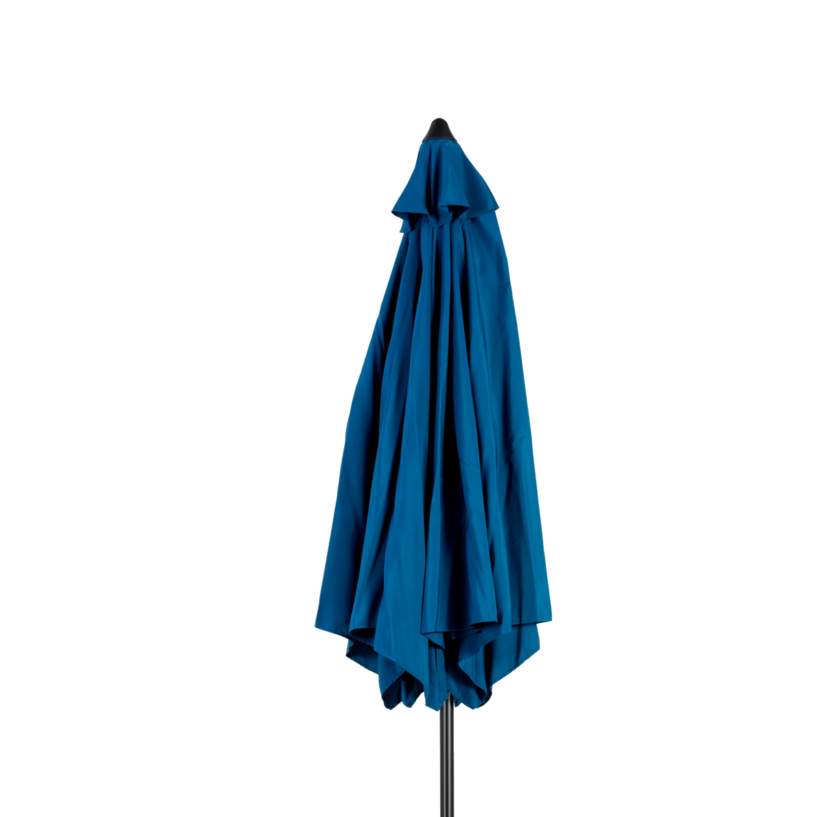 9 Ft Blue Double-Sided Rectangular Outdoor Umbrella with Crank - Large Patio Shade (No Base)