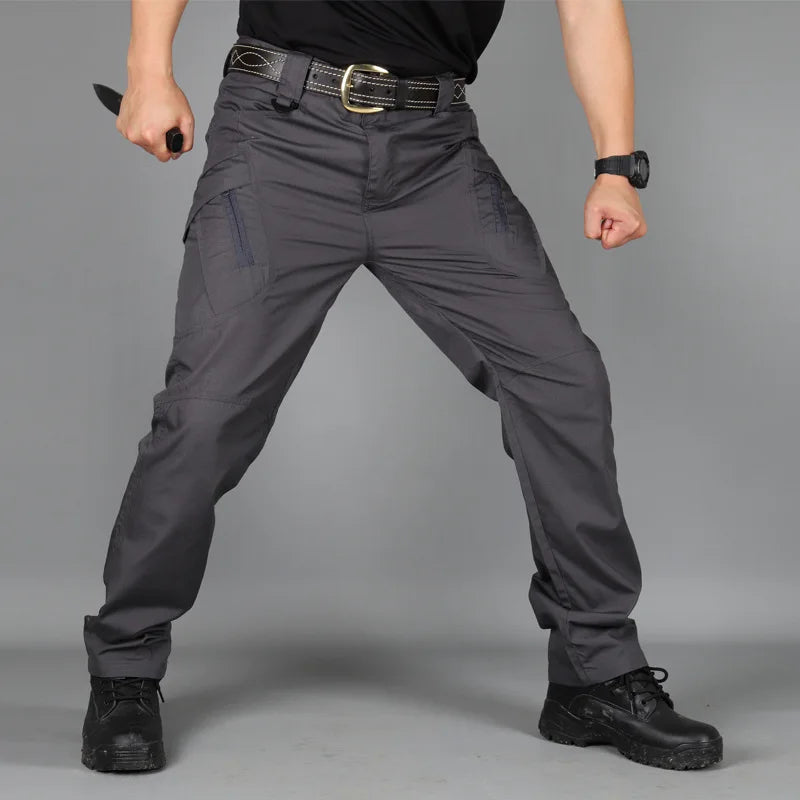 Tactical Pants Men Multi-Pocket Outdoor Cargo Pants Combat Trousers Men's Wear-Resistant Hiking Work Trousers Male