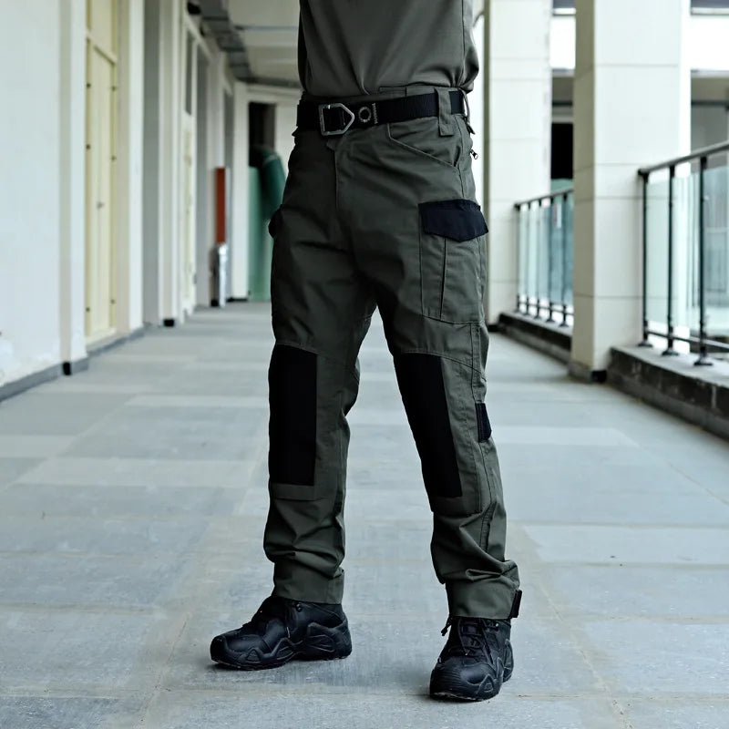 Tactical Pants Men Multi-Pocket Outdoor Cargo Pants Combat Trousers Men's Wear-Resistant Hiking Work Trousers Male