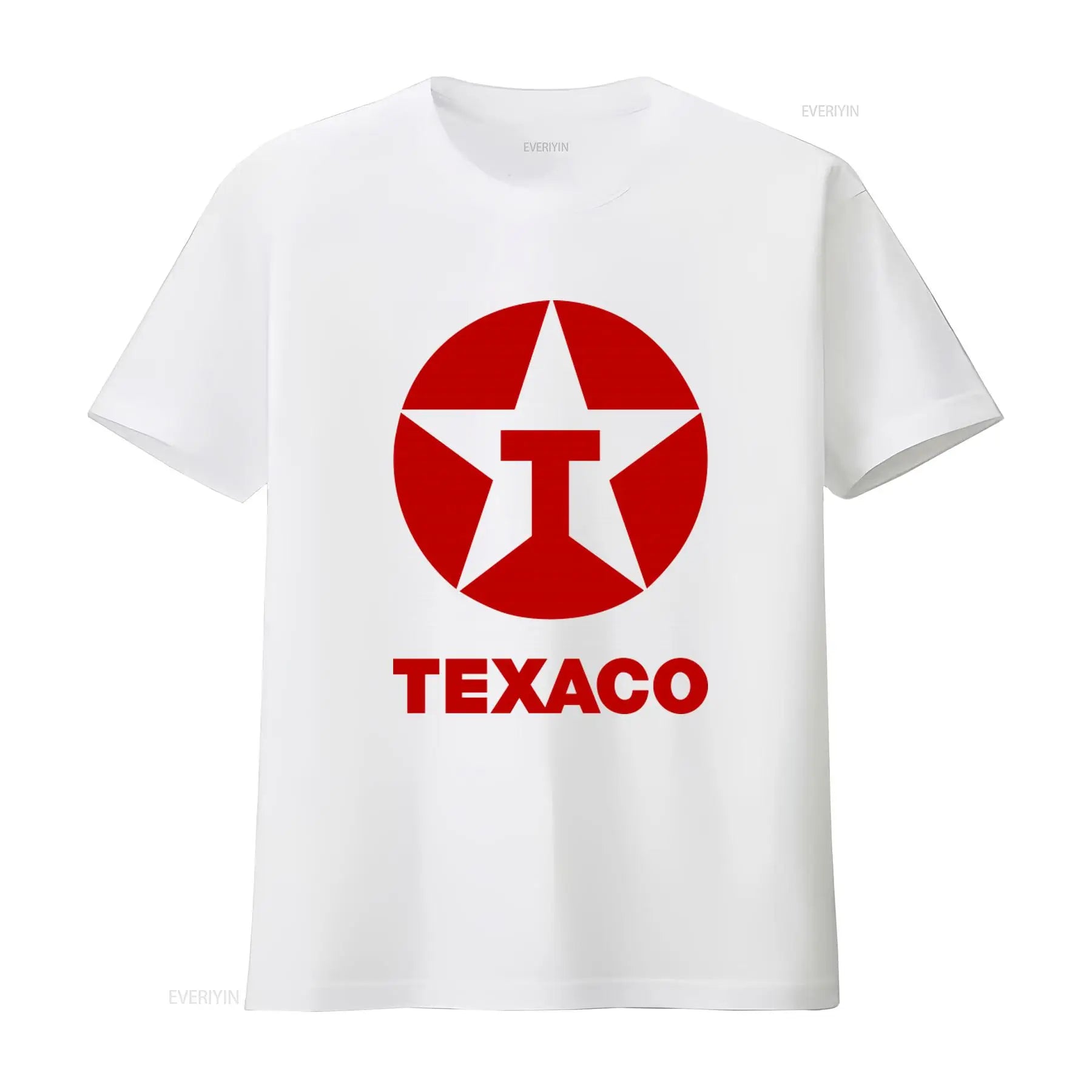 Vintage 80s 90s Texaco Oil Double Side Print Retro T Shirt L vintage Washed Unisex designer clothes homme fashion Versatile