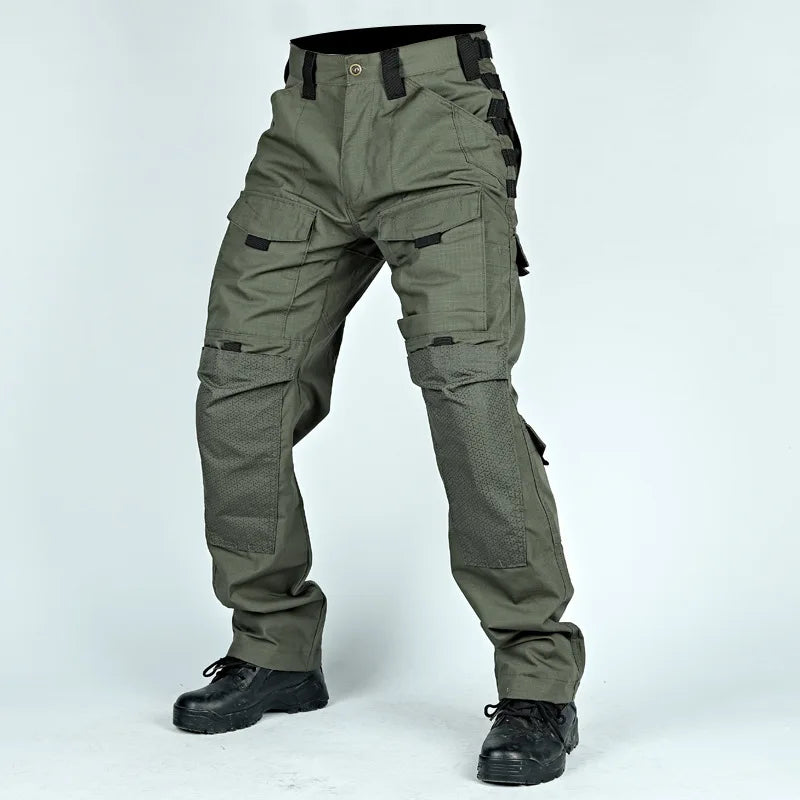 Tactical Pants Men Multi-Pocket Outdoor Cargo Pants Combat Trousers Men's Wear-Resistant Hiking Work Trousers Male