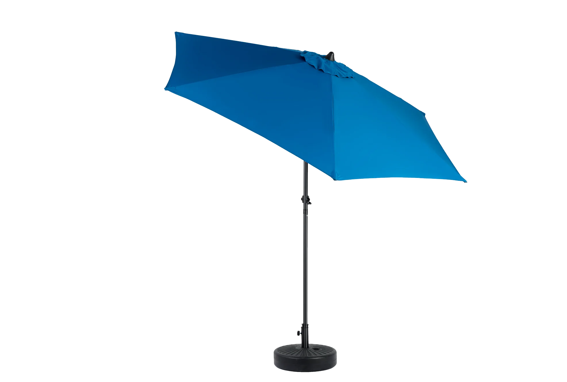 9 Ft Blue Double-Sided Rectangular Outdoor Umbrella with Crank - Large Patio Shade (No Base)