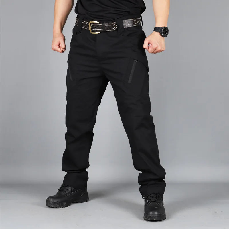 Tactical Pants Men Multi-Pocket Outdoor Cargo Pants Combat Trousers Men's Wear-Resistant Hiking Work Trousers Male