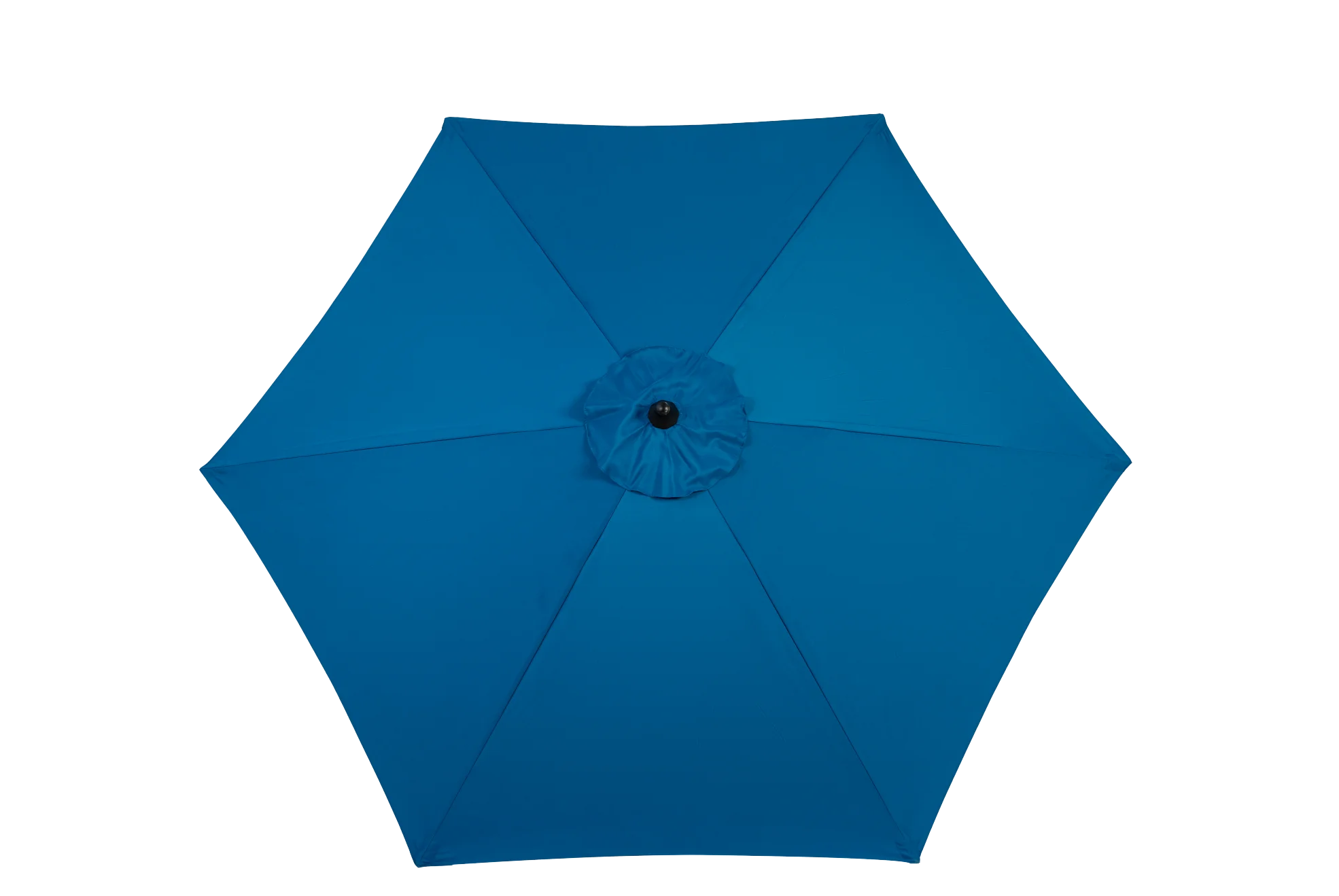 9 Ft Blue Double-Sided Rectangular Outdoor Umbrella with Crank - Large Patio Shade (No Base)