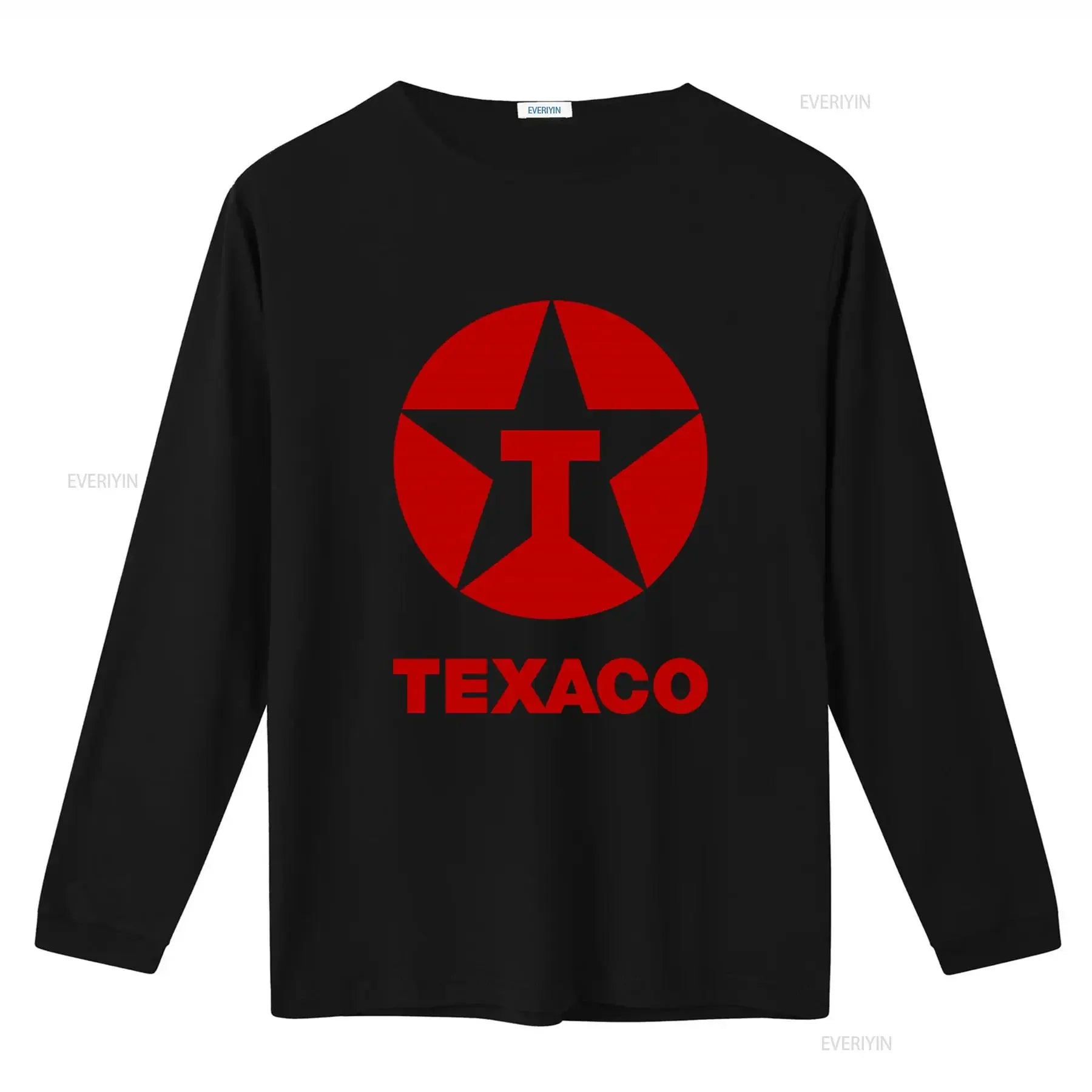 Vintage 80s 90s Texaco Oil Double Side Print Retro T Shirt L vintage Washed Unisex designer clothes homme fashion Versatile