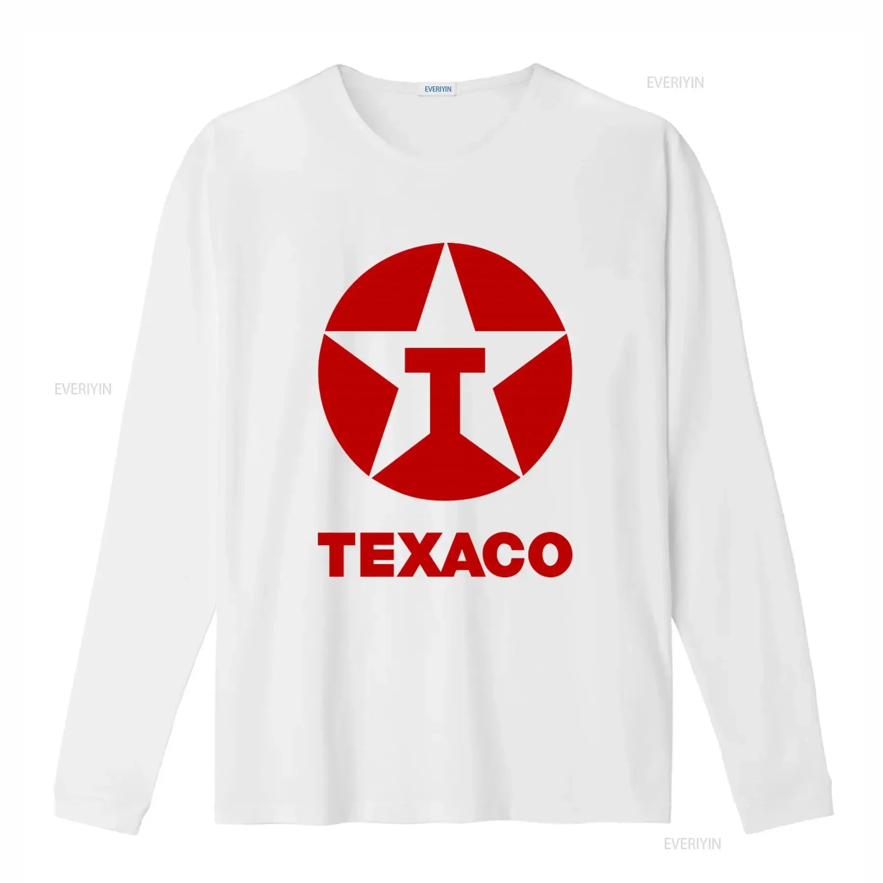 Vintage 80s 90s Texaco Oil Double Side Print Retro T Shirt L vintage Washed Unisex designer clothes homme fashion Versatile