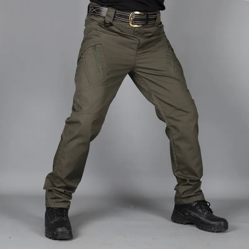 Tactical Pants Men Multi-Pocket Outdoor Cargo Pants Combat Trousers Men's Wear-Resistant Hiking Work Trousers Male