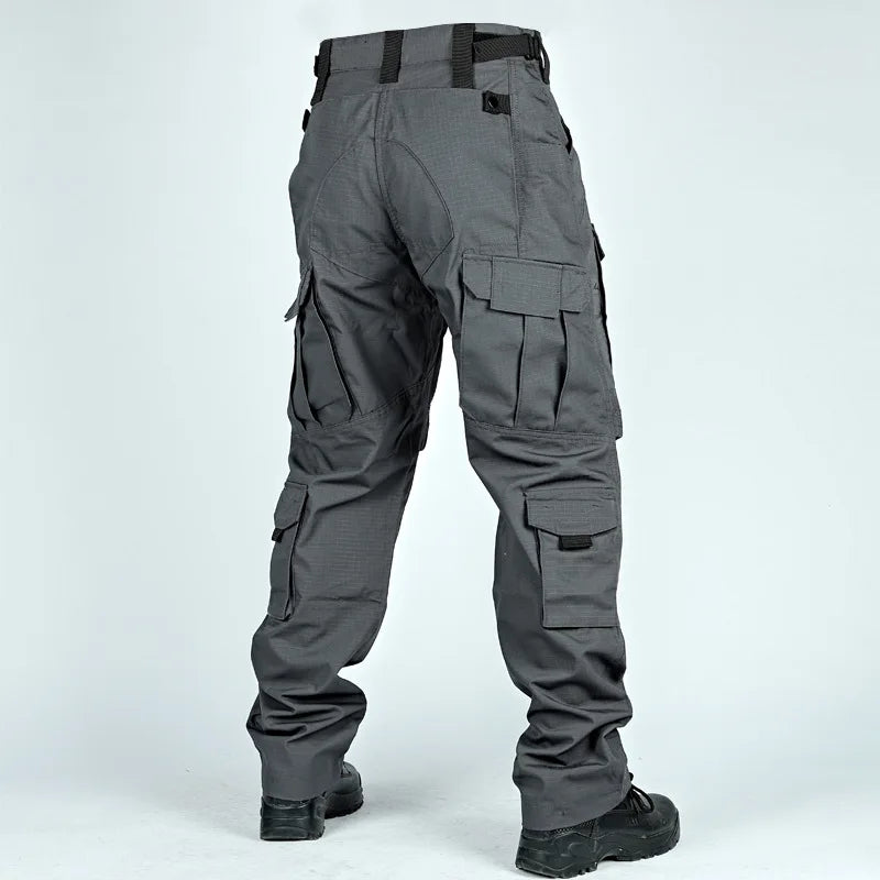 Tactical Pants Men Multi-Pocket Outdoor Cargo Pants Combat Trousers Men's Wear-Resistant Hiking Work Trousers Male