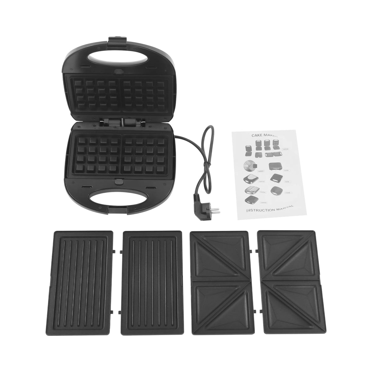 900W 220V Electric Waffle Maker Breakfast Waffles Machine Waffle Maker Cooking Appliance Pancake Iron Baking Pans Sandwich