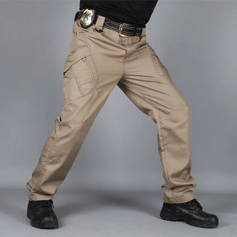 Tactical Pants Men Multi-Pocket Outdoor Cargo Pants Combat Trousers Men's Wear-Resistant Hiking Work Trousers Male