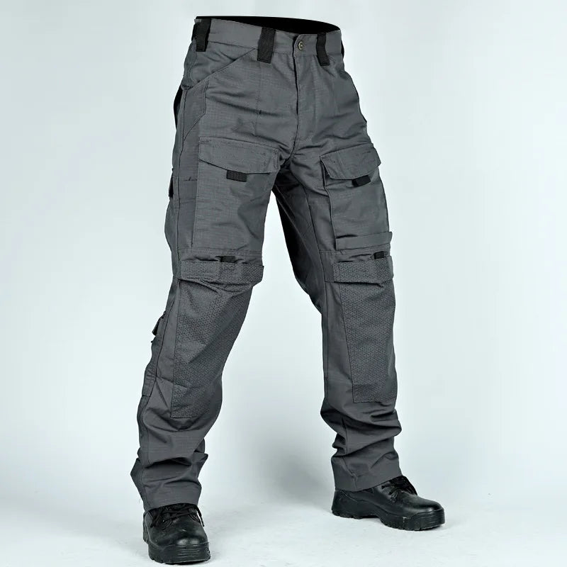Tactical Pants Men Multi-Pocket Outdoor Cargo Pants Combat Trousers Men's Wear-Resistant Hiking Work Trousers Male