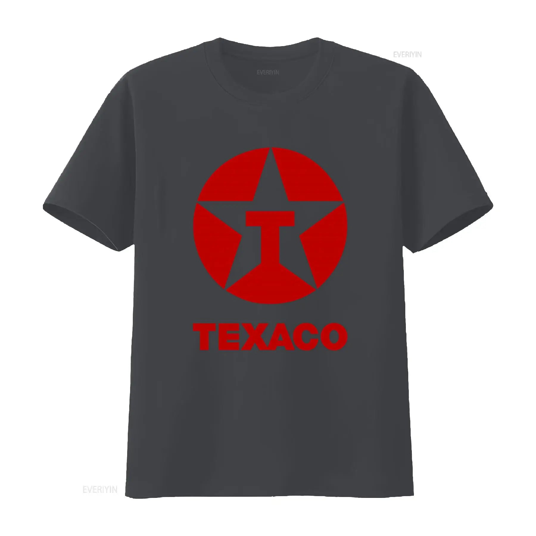 Vintage 80s 90s Texaco Oil Double Side Print Retro T Shirt L vintage Washed Unisex designer clothes homme fashion Versatile