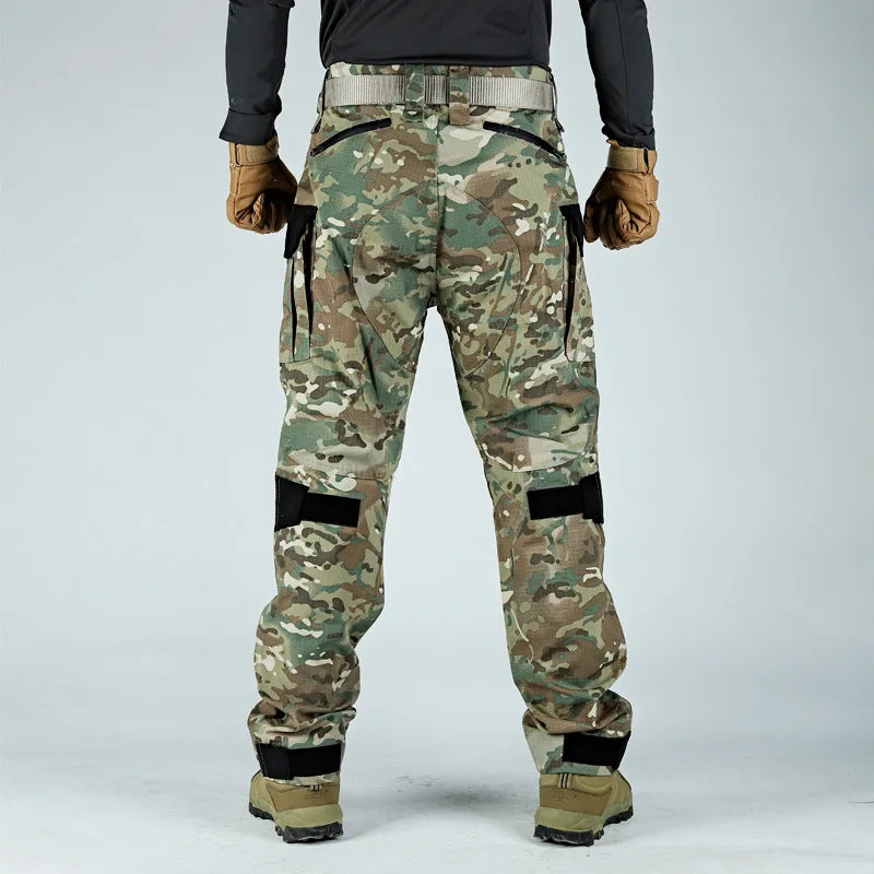 Tactical Pants Men Multi-Pocket Outdoor Cargo Pants Combat Trousers Men's Wear-Resistant Hiking Work Trousers Male
