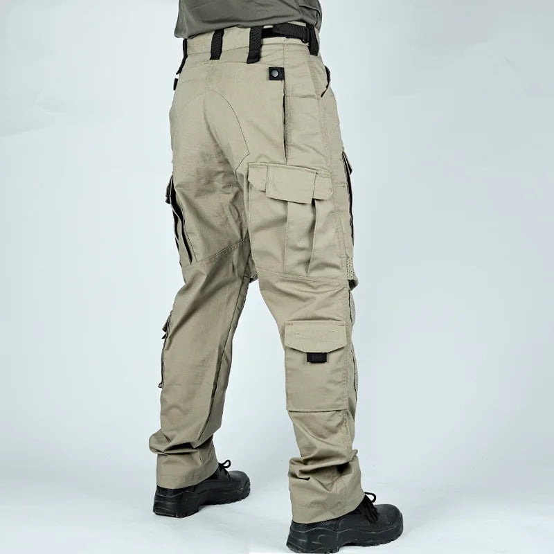Tactical Pants Men Multi-Pocket Outdoor Cargo Pants Combat Trousers Men's Wear-Resistant Hiking Work Trousers Male