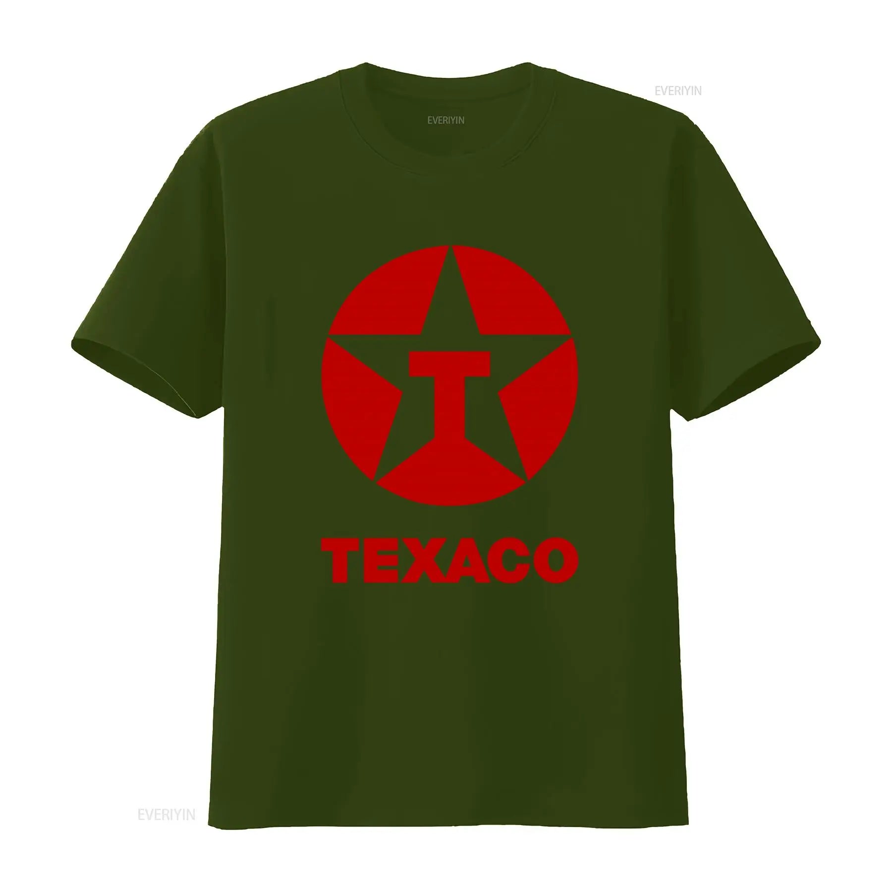 Vintage 80s 90s Texaco Oil Double Side Print Retro T Shirt L vintage Washed Unisex designer clothes homme fashion Versatile