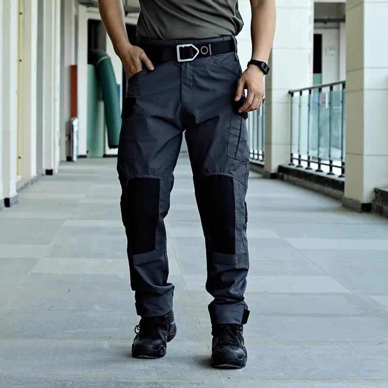 Tactical Pants Men Multi-Pocket Outdoor Cargo Pants Combat Trousers Men's Wear-Resistant Hiking Work Trousers Male