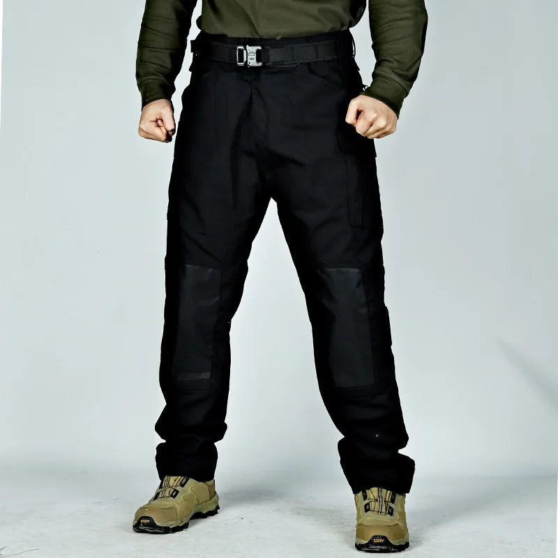 Tactical Pants Men Multi-Pocket Outdoor Cargo Pants Combat Trousers Men's Wear-Resistant Hiking Work Trousers Male