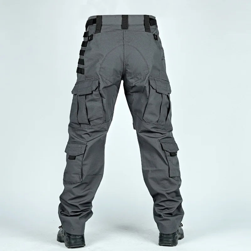 Tactical Pants Men Multi-Pocket Outdoor Cargo Pants Combat Trousers Men's Wear-Resistant Hiking Work Trousers Male